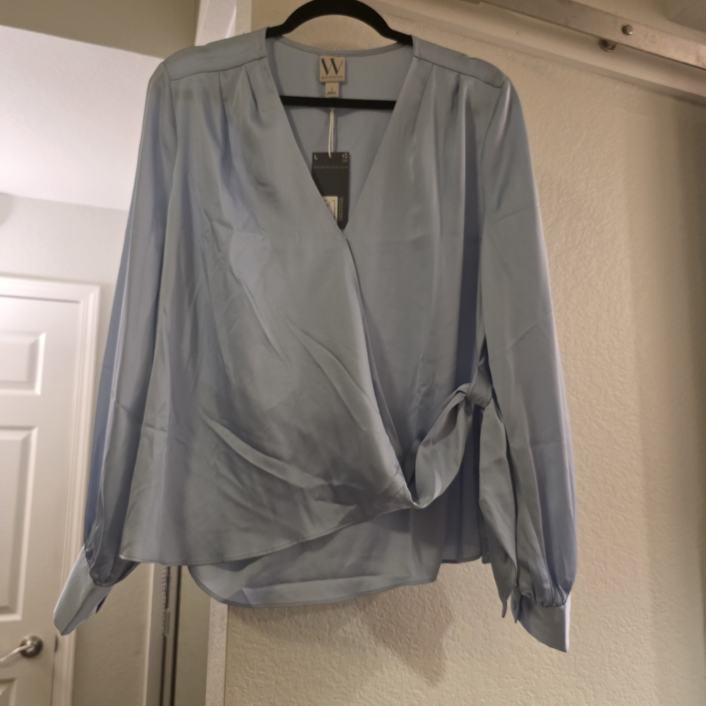 Worthington Light Blue Women's Blouse